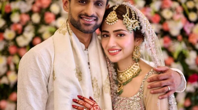 Shoaib Malik with new wife